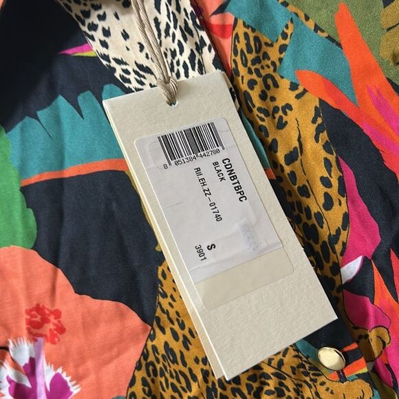 DX Collection Floral Print Button Down Shirt(Size Small) - Picture 6 of 8